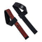 Straps in black with red rubber grip - Nordic Strength - Shapenation.com