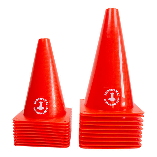 Cones for sports &amp; fitness - 10 pcs (Height 23 cm)