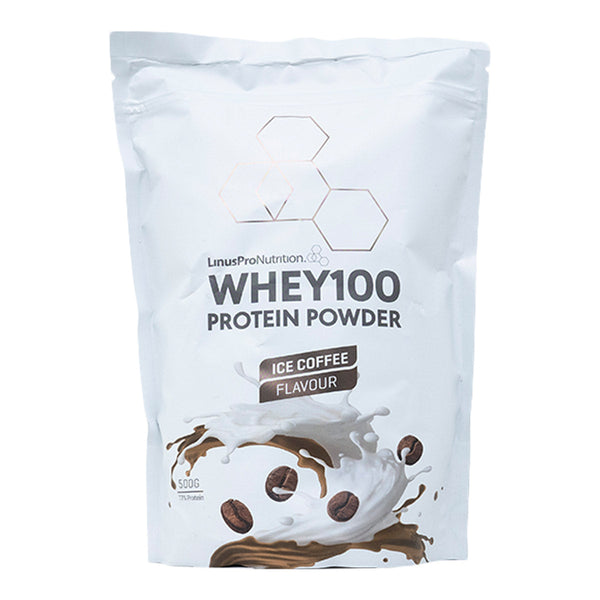 LinusPro Protein Powder - Whey100 Iced Coffee (500 g) - Shapenation.com