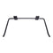Wall mounts for exercise mats in black brushed steel