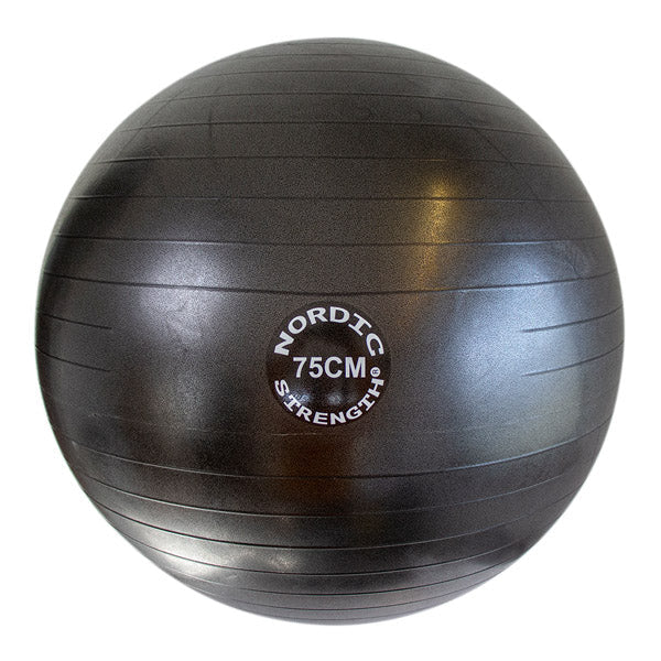 Exercise ball 75 cm - Nordic Strength (Black edition)