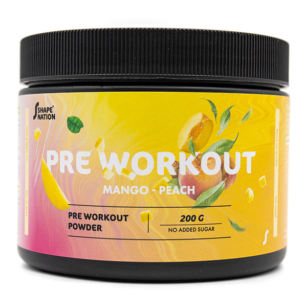 Pre Workout with Peach &amp; Mango - Shapenation (200 g) - Shapenation.com