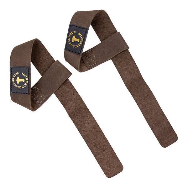 Straps for strength training in leather