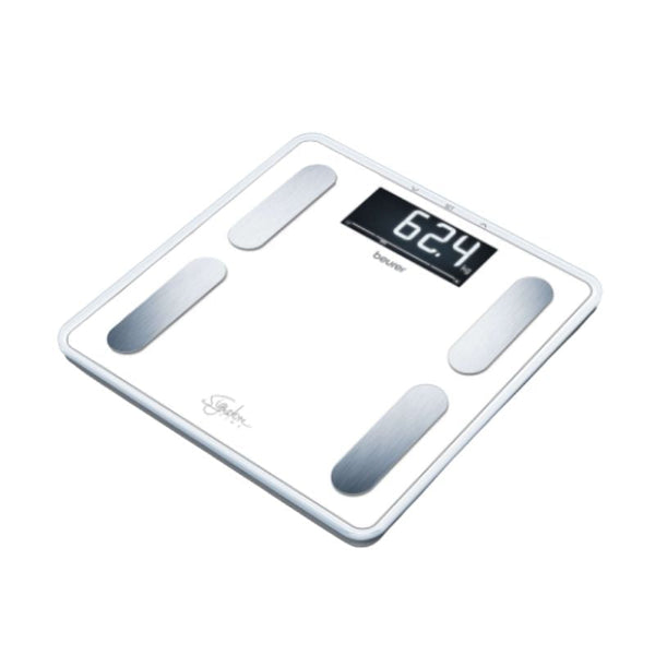 Bathroom scale BF 400 from Beurer - Body analysis &amp; extra large display (White) - Shapenation.com