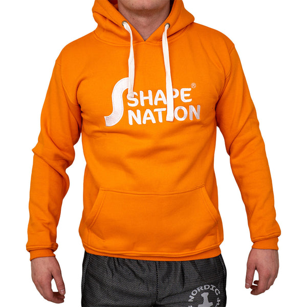 Hoodie heavy style - Shapenation (Fresh Orange/Embroidery logo) - Shapenation.com
