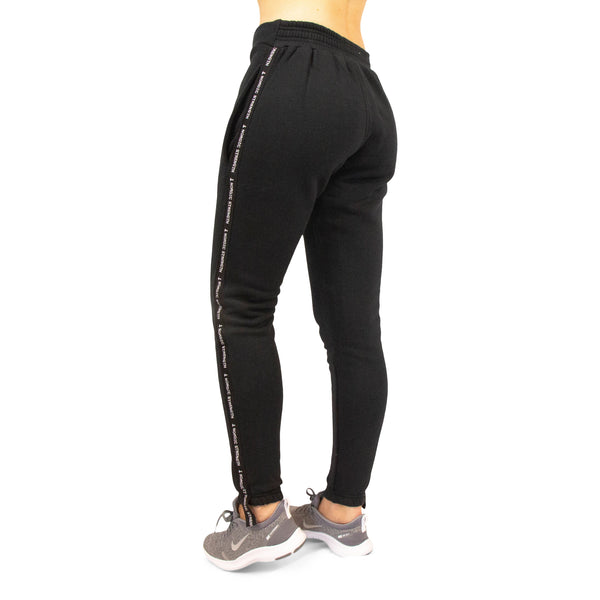 Sweatpants deluxe - Black with white stripe