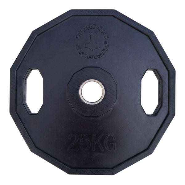 Weight plate 25 kg (12-sided/black)