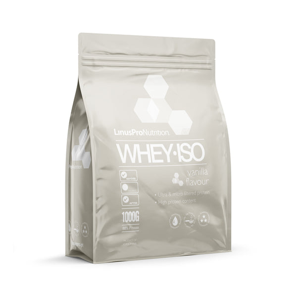 LinusPro Isolate protein powder - WheyISO with Vanilla - Shapenation.com