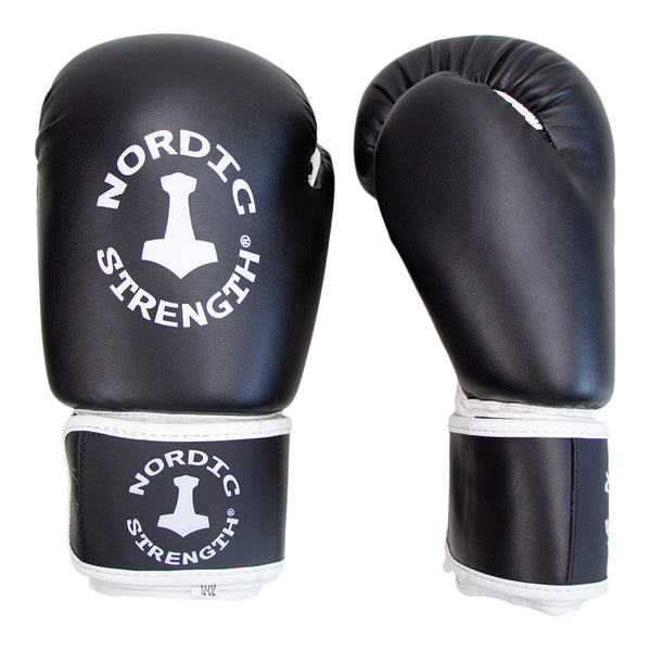 Boxing gloves from Nordic Strength - Black/White - Shapenation.com