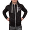 Black zipper hoodie - For men